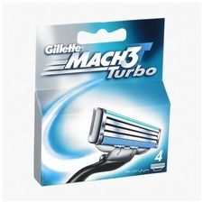 Gillette Mach3 Turbo Borotvabetét(4db) borotvapenge