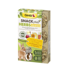 Gimborn Gimbi SNACK PLUS HERBS KÖRÖMVIRÁG&BANÁN 50G rágcsáló eledel