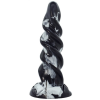 Gimli - prémium fekete-fehér anális dugó 19 x 5,5 cm