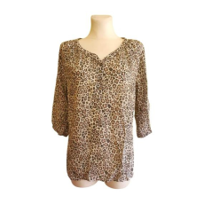  Gina Benotti barna leopárd mintás női blúz (méret: M)