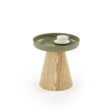  GINA dohányzóasztal, szín: natúr - zöld bútor