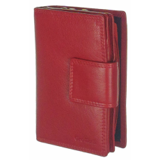 Gina Monti Praktikus elrendezésű, jól használható piros bőr pénztárca Gina Monti