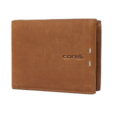 Giorgio Carelli közepes szabadon nyíló camel bőr pénztárca RFID védelemmel 347860 pénztárca