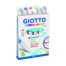 Giotto Filctoll GIOTTO Turbo Giant pasztell vastag 7,5mm akasztható 6db-os készlet filctoll, marker