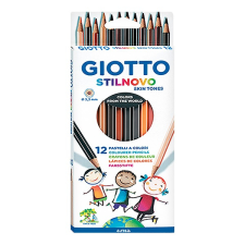 Giotto Színes ceruza giotto stilnovo hatszögletű 12 db/készlet bőr tónusú színek 2574 00 színes ceruza