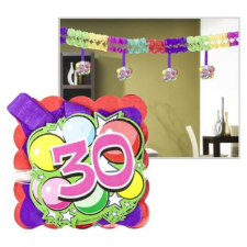 . Girland, 400x12x12 cm, 30. születésnap party kellék