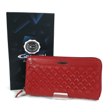 Giultieri kocka nyomatos, piros körzippes pénztárca SUN02 pénztárca
