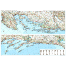 Gizi Map Dalmácia, Isztria falitérkép Gizi Map 1:250 000 térkép