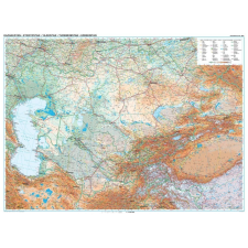 Gizi Map Kazahsztán domborzati falitérkép Gizi Map 1:3 000 000 térkép