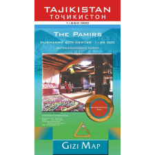 Gizi Map Tádzsikisztán térkép Gizi Map, Tajikistan térkép Geographical 1:650 000 2020 Pamír térkép, Tádzsik Köztársaság térkép, Dusanbe térkép térkép