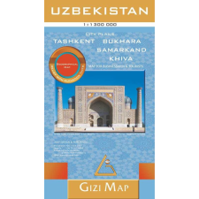 Gizi Map Üzbegisztán térkép Gizi Map, Uzbekistan térkép Geographical 1:1 300 000 2020 Tashkent térkép térkép