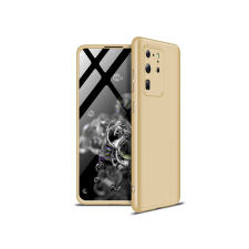 GKK Samsung G988F Galaxy S20 Ultra hátlap - GKK 360 Full Protection 3in1 - arany tok és táska