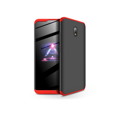 GKK Xiaomi Redmi 8A hátlap - GKK 360 Full Protection 3in1 - fekete/piros tok és táska