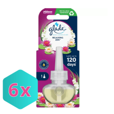 Glade elektromos légfrissítő utántöltő 20ml Relaxing Zen KARTON - 6 db tisztító- és takarítószer, higiénia