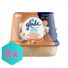 Glade Fürdőszobai Illatosító Zselé 180 g Sensual sandalwood/jasmine KARTON - 8 db illatosító, légfrissítő