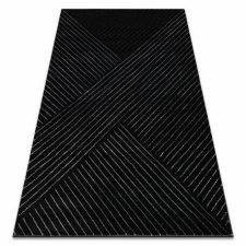 GLAMOUR Emerald Geometriai Szőnyeg - Fekete-Ezüst - 120x170 cm lakástextília