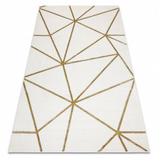 GLAMOUR Emerald Geometriai Szőnyeg - Krém/Arany - 200x290 cm lakástextília