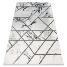 GLAMOUR EMERALD szőnyeg 0085 glamour, elegáns márvány, geometriai fehér / ezüst 200x290 cm lakástextília