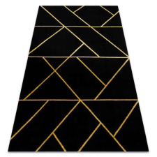 GLAMOUR EMERALD szőnyeg 1012 glamour, elegáns geometriai fekete / arany 200x290 cm lakástextília