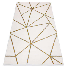 GLAMOUR EMERALD szőnyeg 1013 glamour, elegáns geometriai krém / arany 180x270 cm lakástextília