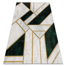 GLAMOUR EMERALD szőnyeg 1015 glamour, elegáns márvány, geometriai üveg zöld / arany 120x170 cm lakástextília