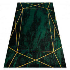GLAMOUR EMERALD szőnyeg 1022 glamour, elegáns geometriai, márvány üveg zöld / arany 80x150 cm lakástextília