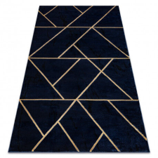GLAMOUR Geometriai Szőnyeg - Sötétkék/Arany - 120x170 cm lakástextília
