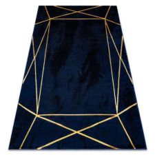 GLAMOUR Kizárólagos EMERALD szőnyeg 1022 glamour, elegáns geometriai sötétkék / arany 160x220 cm lakástextília