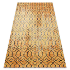 GLAMOUR Modern szőnyeg MUNDO D5751 glamour szabadtéri narancssárga / fekete 180x270 cm lakástextília