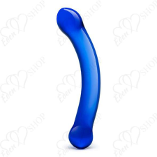 Glas - Curved G-Spot Glass Dildo blue műpénisz, dildó