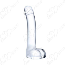 Glas - Realistic Curved Glass G-Spot Dildo clear műpénisz, dildó