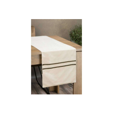  Glen bársony asztalterítő krémszín 35x180 cm lakástextília