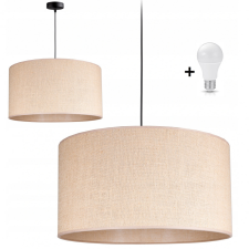 Glimex ABAZUR JUTA bézs függőlámpa 40cm 1xE27 + ajándék LED izzó világítás