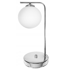 Glimex opál üveg gömb / golyó asztali lámpa 1xE27 LISZ Chrome GLIS0042 világítás