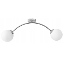 Glimex opál üveg gömb / golyó mennyezeti lámpa 2xE27 LISZ Chrome GLIS0051 világítás