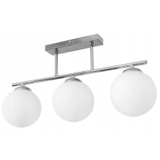 Glimex opál üveg gömb / golyó mennyezeti lámpa 3xE27 LISZ Chrome GLIS0054 világítás