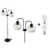Glimex Orb állólámpa átlátszó 2x E27 + ajándék LED izzó