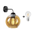 Glimex Orb fali lámpa méz 1x E27 + ajándék LED izzó