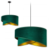 Glimex Zöld színű függőlámpa Glimex Abazur Premium 1xE27 GA0109