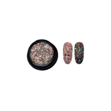 Glitter páva 02 körömdíszítő