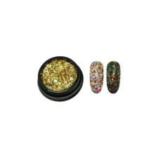 Glitter páva 03 körömdíszítő