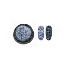 Glitter páva #04 körömdíszítő
