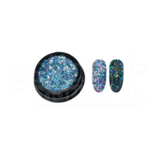 Glitter páva #07 körömdíszítő