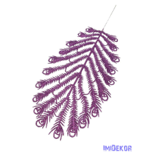  Glitteres ág 29 - Lila dekorációs kellék