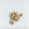 Glitteres golyó - arany - 1,5 cm