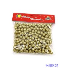  Glitteres golyó díszítő 1cm kb 300db/cs - Arany dekorációs kellék
