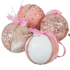  Glitters, plüssös gömb pink 80mm | a minta nem választható! dekorációs kellék