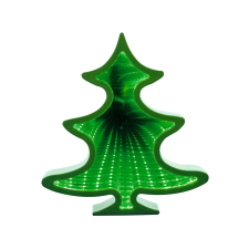 GLO Home MRL 22/T Karácsonyi mini LED varázstükör karácsonyfa alakú elemes tükör 21x22X5cm karácsonyi dekoráció