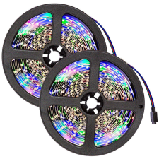 GLO Színes RGB5050 LED Szalag, szett, színváltós, öntapadós, programozható távirányítóval, 15 m világítási kellék