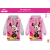 Global Licence Srl Disney Minnie egér kapucnis pulóver kislányoknak - szürke - 128